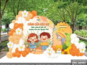 File Thiết Kế Backdrop Khai Giảng Trường Mầm Non Cánh Cửa Ước Mơ