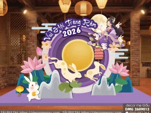 File Thiết Kế Backdrop Vui Hội Trăng Rằm 2026 Trung Thu Đẹp