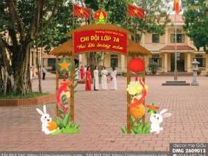 File Thiết Kế Cổng Chào Trung Thu Vui Hội Trăng Rằm Cho Trường Học