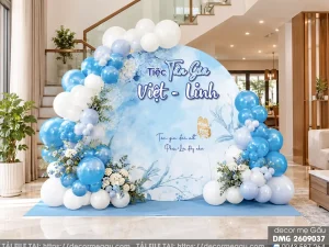 File Thiết Kế Backdrop Tân Gia Tone Xanh Dương Trắng Sang Trọng – Decor Mẹ Gấu