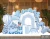 File Thiết Kế Backdrop Đầy Tháng Bé Trai Tuổi Ngọ Tông Xanh Dương Sang Trọng