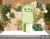 File Thiết Kế Backdrop Đầy Tháng Bé Trai Gia Hưng Chủ Đề Gấu Teddy Tone Xanh Lá