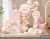 File Thiết Kế Backdrop Đầy Tháng Bé Gái Tuổi Ngọ – Mẫu Kỳ Lân Hồng Pastel Dễ Thương