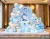 File Thiết Kế Backdrop Đầy Tháng Bé Trai Tuổi Ngọ Tông Xanh Dương Cute