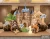 File Thiết Kế Backdrop Thôi Nôi Bé Trai Tuổi Tỵ Chủ Đề Lâu Đài Cổ Tích Tông Nâu Be