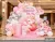 File Thiết Kế Backdrop Đầy Tháng Bé Gái Tuổi Ngọ Chủ Đề Kỳ Lân Unicorn Hồng Dễ Thương