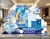 File Thiết Kế Backdrop Đầy Tháng Bé Trai Tuổi Ngọ Chủ Đề Kỳ Lân Blue Unicorn Dễ Thương